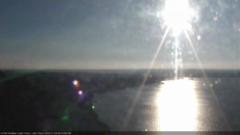 Lake Travis webcam, November 29, 2018 3:15 PM CT