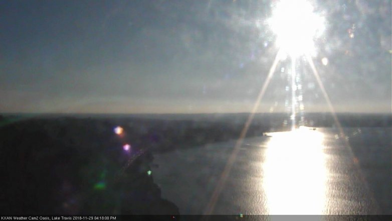 Lake Travis webcam, November 29, 2018 3:20 PM CT