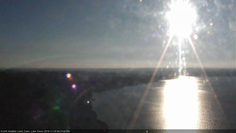 Lake Travis webcam, November 29, 2018 3:25 PM CT