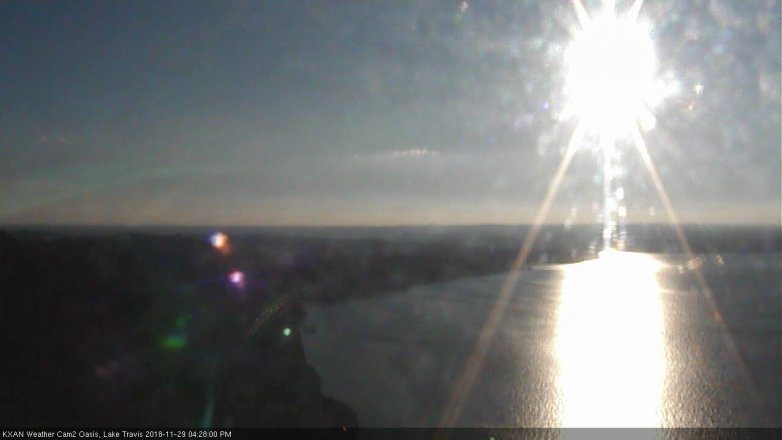 Lake Travis webcam, November 29, 2018 3:30 PM CT