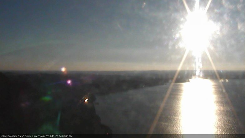 Lake Travis webcam, November 29, 2018 3:40 PM CT