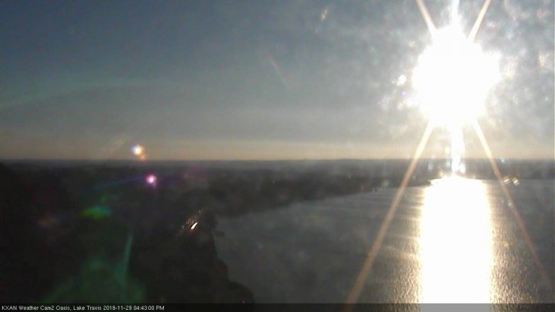 Lake Travis webcam, November 29, 2018 3:45 PM CT