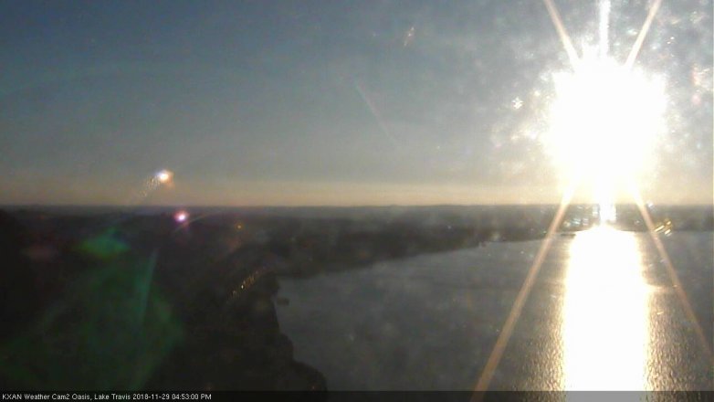 Lake Travis webcam, November 29, 2018 3:55 PM CT