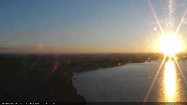 Lake Travis webcam, November 29, 2018 4:20 PM CT