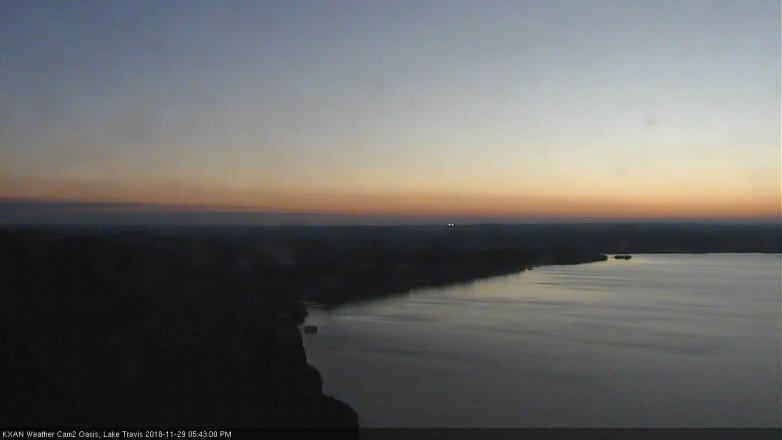 Lake Travis webcam, November 29, 2018 4:45 PM CT