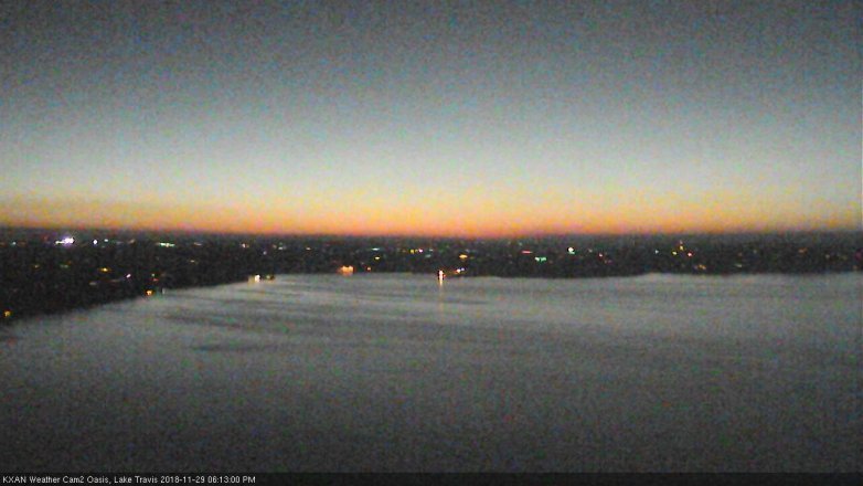 Lake Travis webcam, November 29, 2018 5:15 PM CT