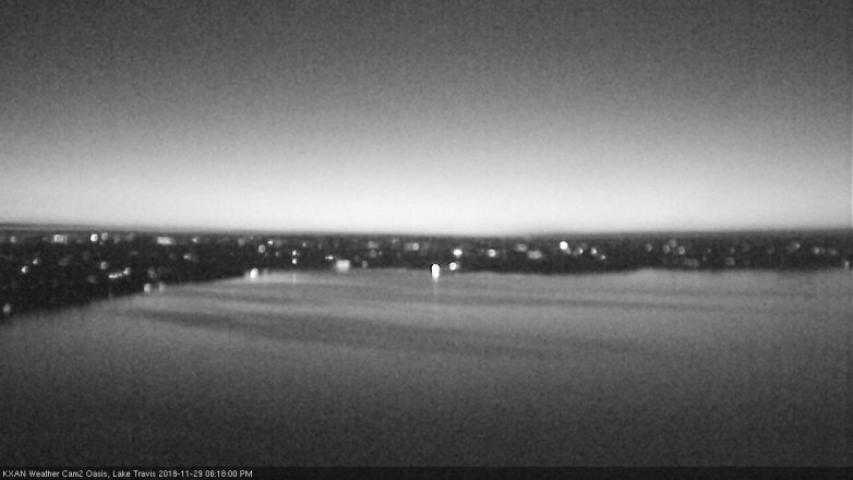 Lake Travis webcam, November 29, 2018 5:20 PM CT