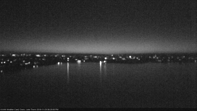 Lake Travis webcam, November 29, 2018 5:30 PM CT