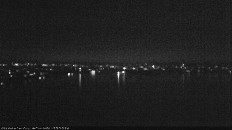 Lake Travis webcam, November 29, 2018 5:40 PM CT