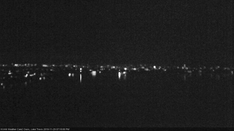 Lake Travis webcam, November 29, 2018 6:20 PM CT
