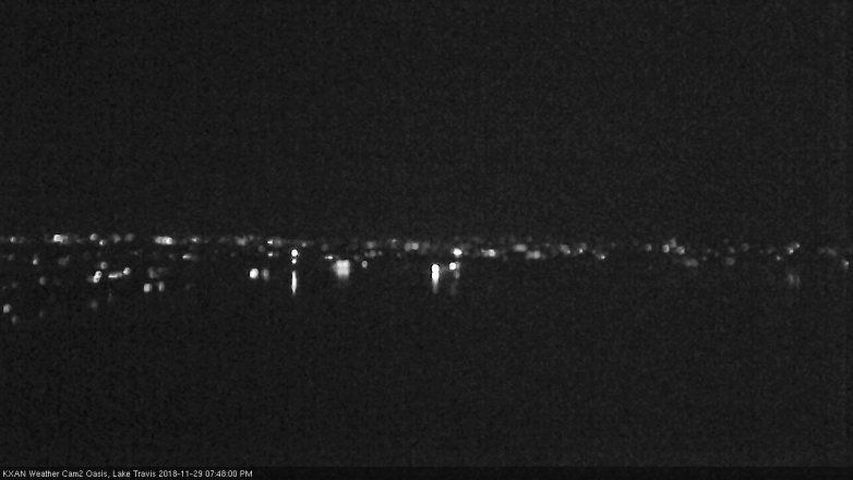 Lake Travis webcam, November 29, 2018 6:50 PM CT