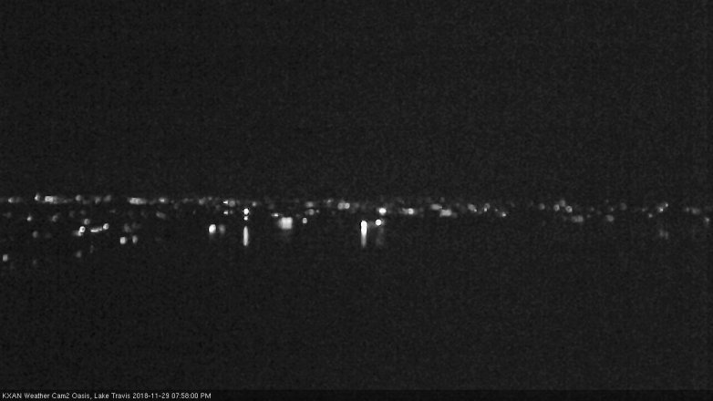 Lake Travis webcam, November 29, 2018 7:00 PM CT