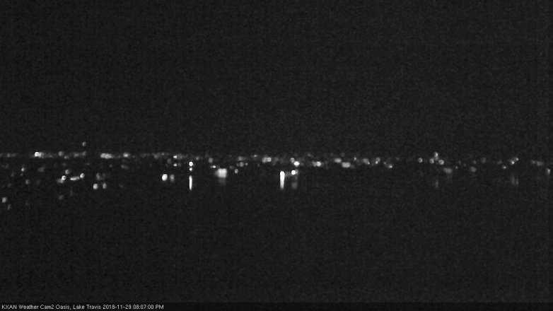 Lake Travis webcam, November 29, 2018 7:10 PM CT