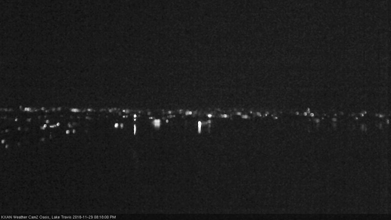 Lake Travis webcam, November 29, 2018 7:20 PM CT