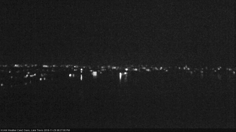 Lake Travis webcam, November 29, 2018 7:30 PM CT