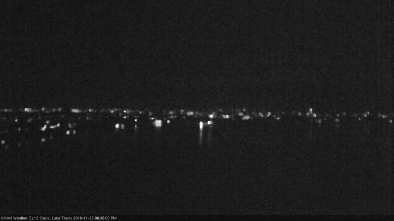 Lake Travis webcam, November 29, 2018 7:40 PM CT