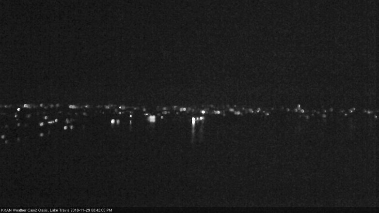 Lake Travis webcam, November 29, 2018 7:45 PM CT