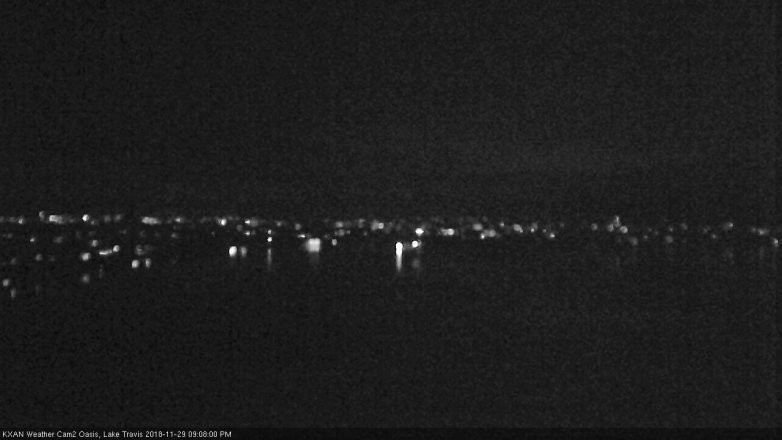 Lake Travis webcam, November 29, 2018 8:10 PM CT