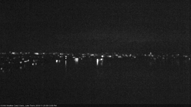 Lake Travis webcam, November 29, 2018 8:15 PM CT