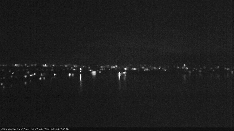 Lake Travis webcam, November 29, 2018 8:25 PM CT