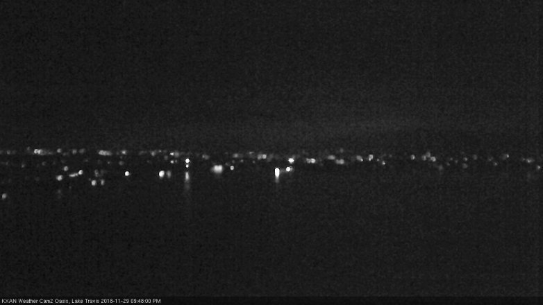 Lake Travis webcam, November 29, 2018 8:50 PM CT