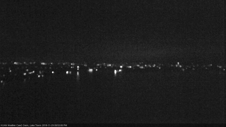Lake Travis webcam, November 29, 2018 8:55 PM CT