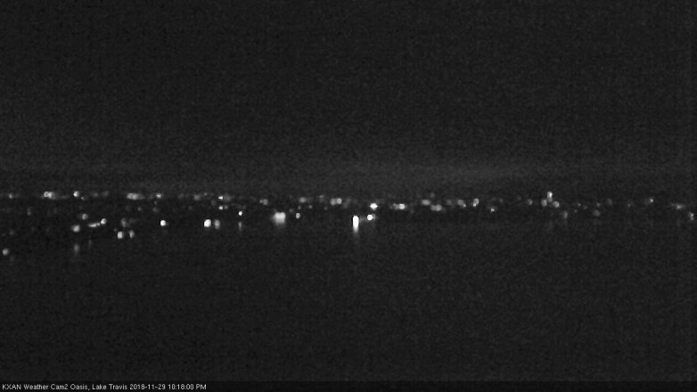 Lake Travis webcam, November 29, 2018 9:20 PM CT