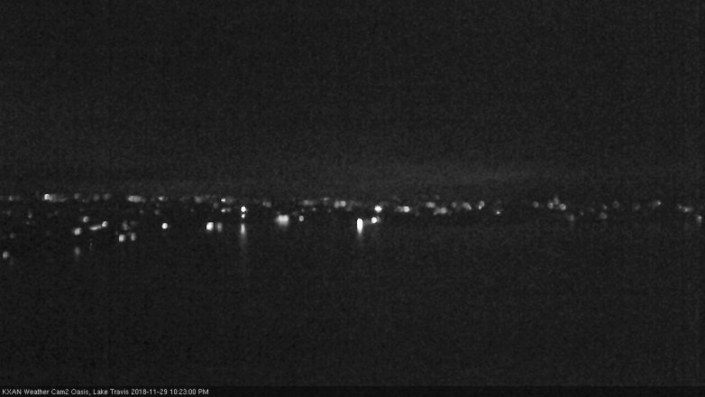 Lake Travis webcam, November 29, 2018 9:25 PM CT