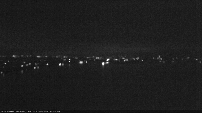 Lake Travis webcam, November 29, 2018 9:55 PM CT