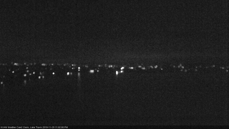 Lake Travis webcam, November 29, 2018 10:05 PM CT