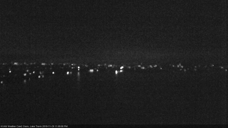 Lake Travis webcam, November 29, 2018 10:10 PM CT