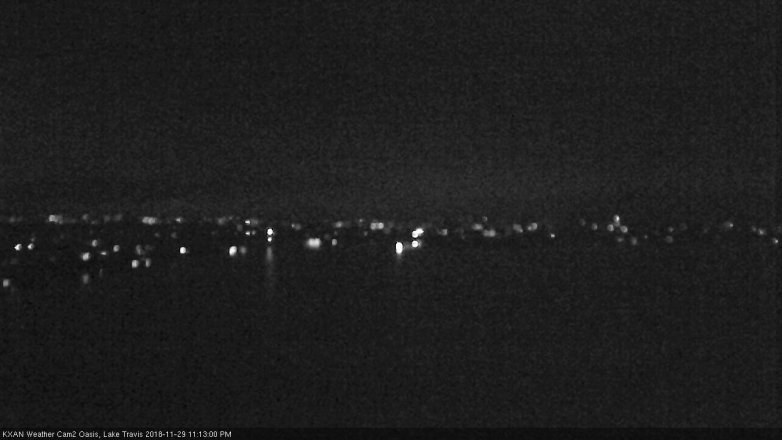 Lake Travis webcam, November 29, 2018 10:15 PM CT