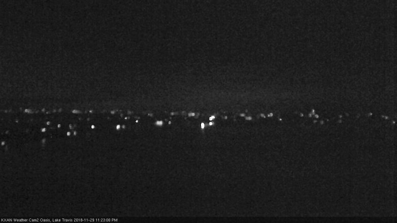 Lake Travis webcam, November 29, 2018 10:25 PM CT