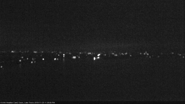 Lake Travis webcam, November 29, 2018 10:40 PM CT