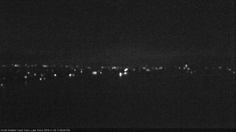 Lake Travis webcam, November 29, 2018 11:00 PM CT