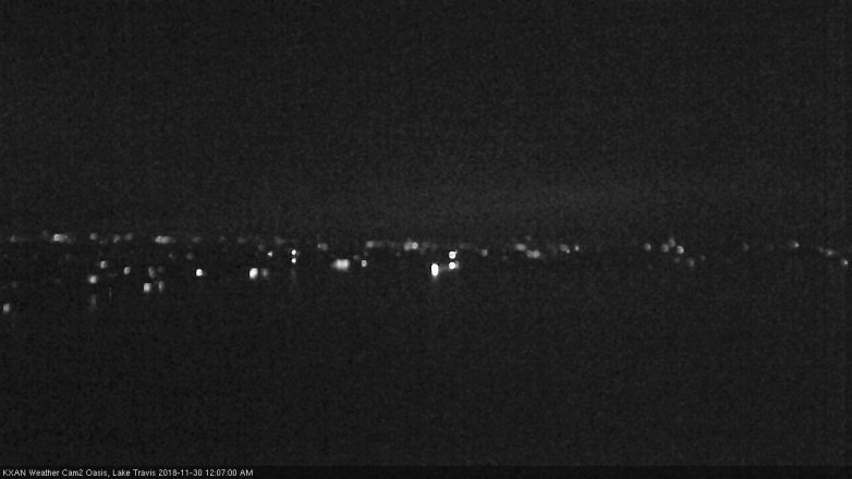 Lake Travis webcam, November 29, 2018 11:10 PM CT