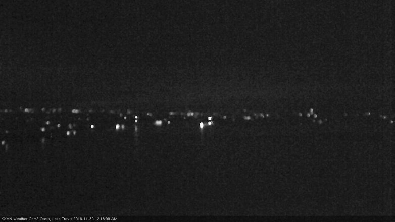 Lake Travis webcam, November 29, 2018 11:20 PM CT