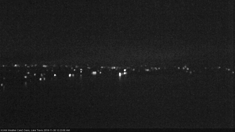 Lake Travis webcam, November 29, 2018 11:25 PM CT