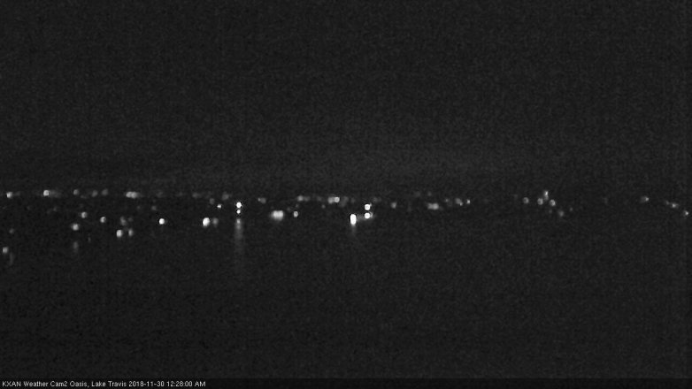 Lake Travis webcam, November 29, 2018 11:30 PM CT