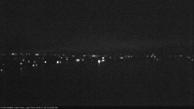 Lake Travis webcam, November 29, 2018 11:35 PM CT