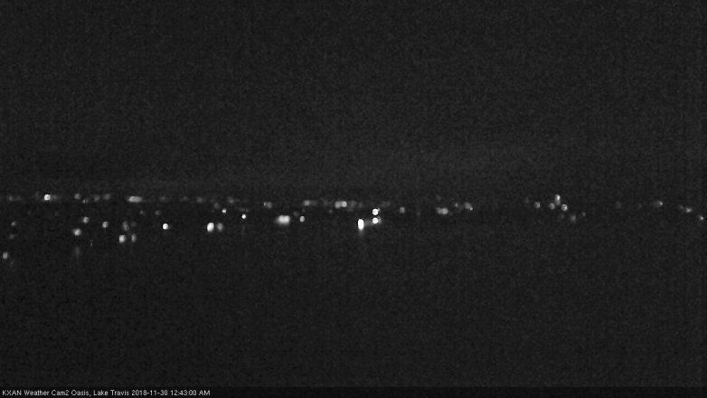Lake Travis webcam, November 29, 2018 11:45 PM CT