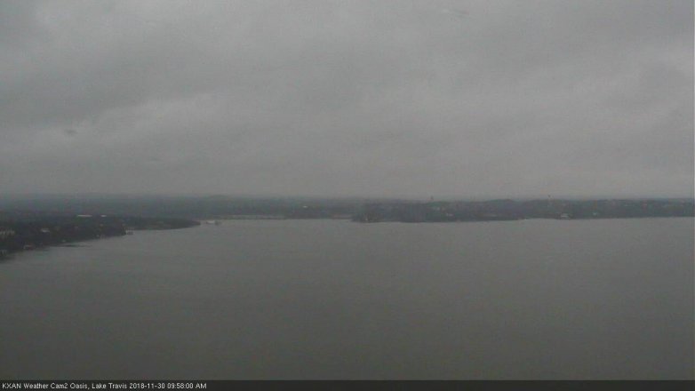 Lake Travis webcam, November 30, 2018 9:00 AM CT