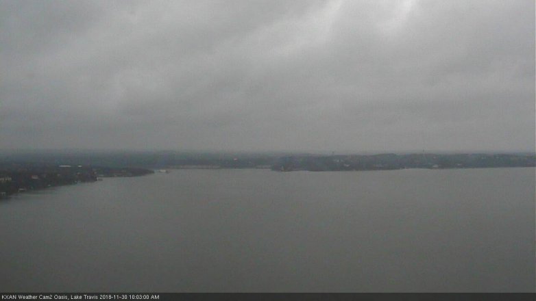 Lake Travis webcam, November 30, 2018 9:05 AM CT