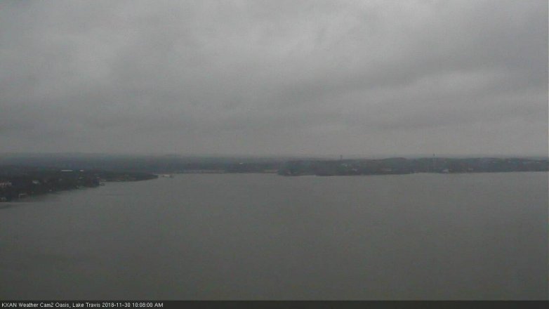 Lake Travis webcam, November 30, 2018 9:10 AM CT