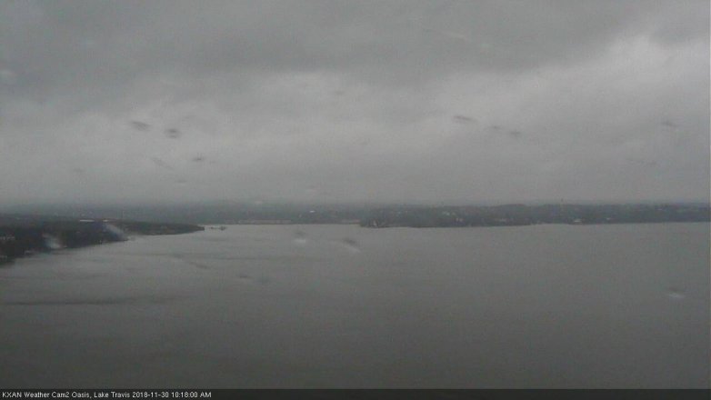 Lake Travis webcam, November 30, 2018 9:20 AM CT