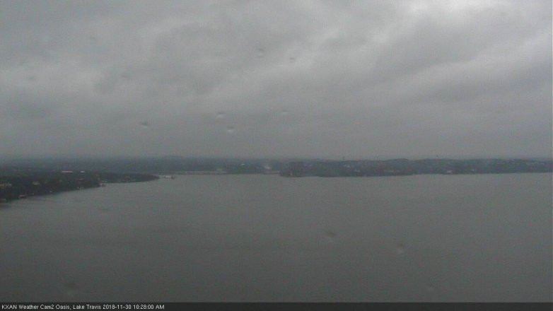 Lake Travis webcam, November 30, 2018 9:30 AM CT