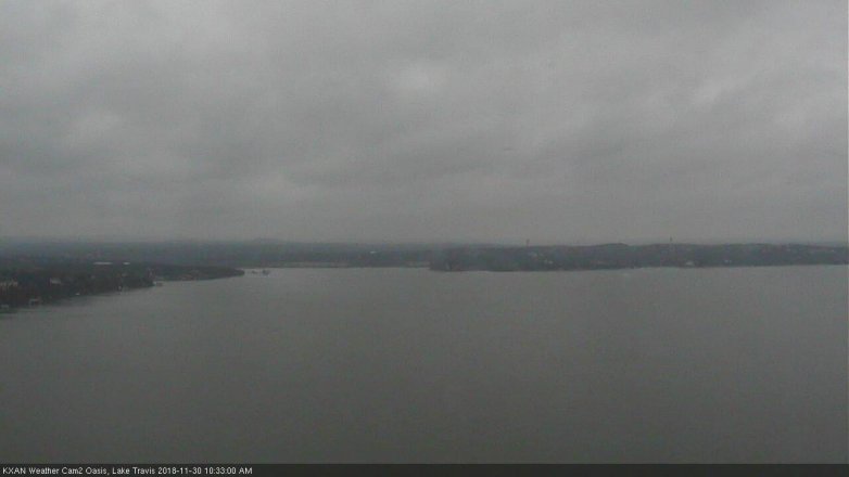 Lake Travis webcam, November 30, 2018 9:35 AM CT