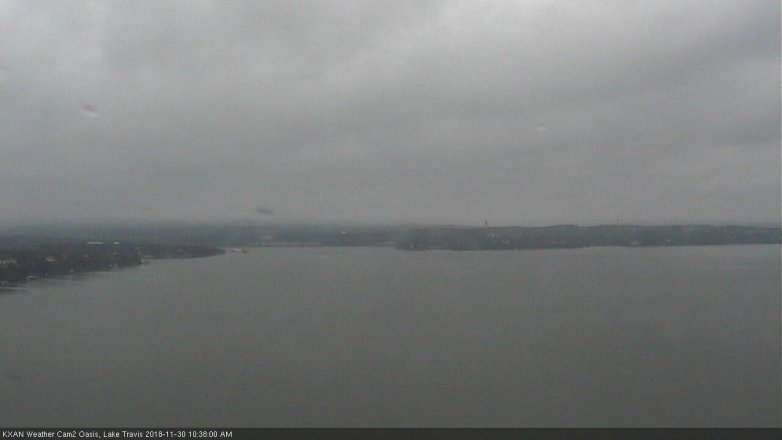 Lake Travis webcam, November 30, 2018 9:40 AM CT