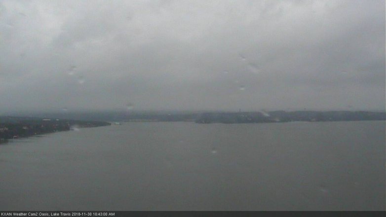 Lake Travis webcam, November 30, 2018 9:45 AM CT