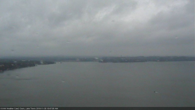 Lake Travis webcam, November 30, 2018 9:50 AM CT